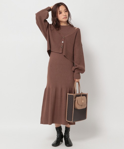 mysty woman（ミスティウーマン）の「【カーディガンセット】ニット