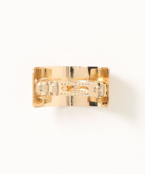 Fun & Daily（ファンアンドデイリー）の「F&D : カーブメタルヘアバレッタ（バレッタ/ヘアクリップ・レディース・シルバー/ゴールド・FREE）」の5枚目の写真