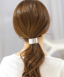 F&D : カーブメタルヘアバレッタ