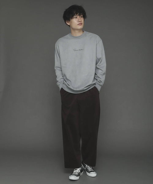 SENSE OF PLACE by URBAN RESEARCH（センスオブプレイスバイアーバンリサーチ）の「コーデュロイワイドパンツ（その他パンツ・メンズ・ブラウン/パープル/ライトベージュ/ブラック/グレー/ベージュ・MEDIUM/LARGE）」の7枚目の写真