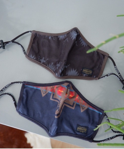 MANASTASH(マナスタッシュ)の「MANASTASH×PENDLETON/マナスタッシュ×ペンドルトン 2P MASK(EX COLOR) HOLDER & CASE マスク(マスク・メンズ・ブラック・FREE)」の3枚目の写真