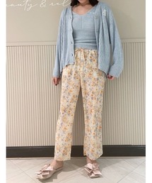 SNIDEL HOME（スナイデルホーム）の「【Lumiere】サテンロングパンツ（その他ルームウェア）」