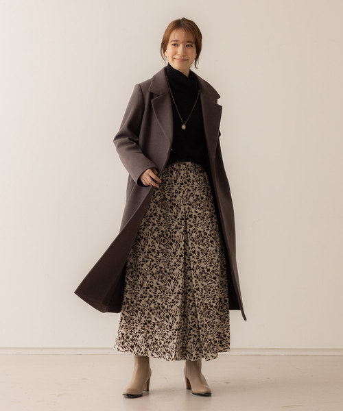 abahouse mavie（アバハウスマヴィ）の「ベルト付ロングコート（その他アウター・レディース・ブラック/ダークブラウン/アイボリー・フリー）」の17枚目の写真