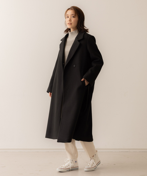 abahouse mavie（アバハウスマヴィ）の「ベルト付ロングコート（その他アウター・レディース・ブラック/ダークブラウン/アイボリー・フリー）」の19枚目の写真