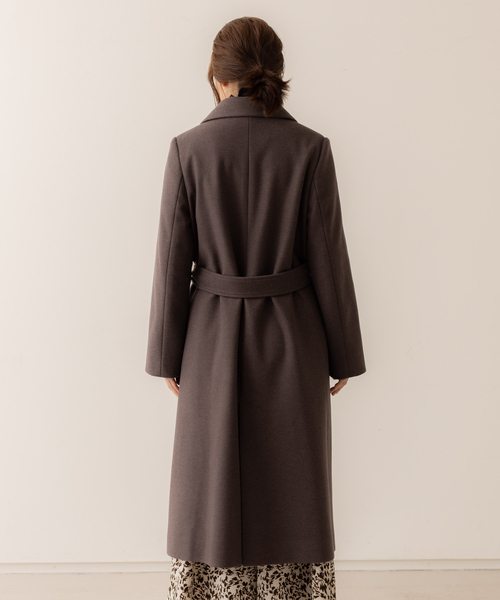 abahouse mavie（アバハウスマヴィ）の「ベルト付ロングコート（その他アウター・レディース・ブラック/ダークブラウン/アイボリー・フリー）」の16枚目の写真