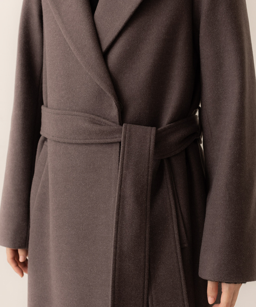 abahouse mavie（アバハウスマヴィ）の「ベルト付ロングコート（その他アウター・レディース・ブラック/ダークブラウン/アイボリー・フリー）」の13枚目の写真