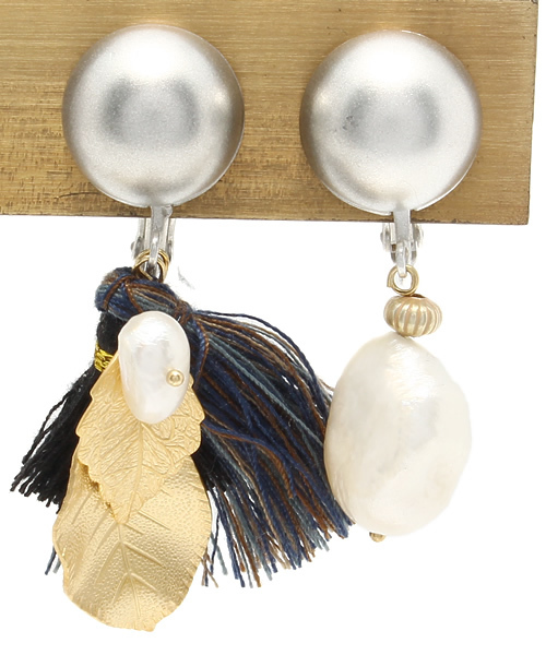 Kastane（カスタネ）の「【UANDMI31WORK】リーフイヤリング（イヤリング・レディース・シルバー・FREE）」の4枚目の写真