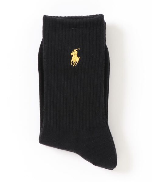 POLO RALPH LAUREN（ポロ ラルフ ローレン）の「【RALPH LAUREN POLO】カラー刺繍ソックス２セット（ソックス/靴下・メンズ・ブラック/その他3/ホワイト/その他1・23-25/25-27）」の2枚目の写真