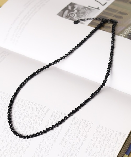 Mag.（マグ）の「【カラーアクリルパール】ネックレス（ネックレス・メンズ・ホワイト/ブラック/グレー・FREE）」の2枚目の写真