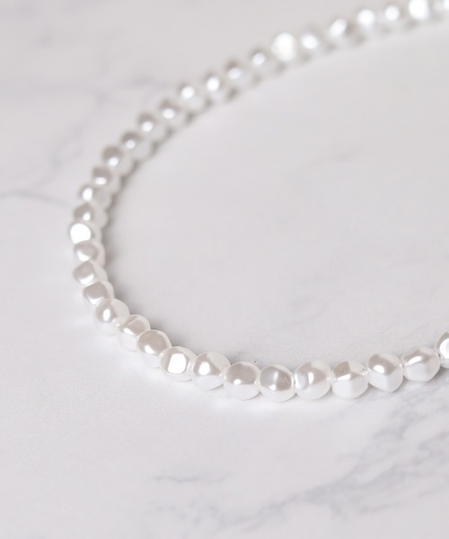 Mag.（マグ）の「【カラーアクリルパール】ネックレス（ネックレス・メンズ・ホワイト/ブラック/グレー・FREE）」の22枚目の写真