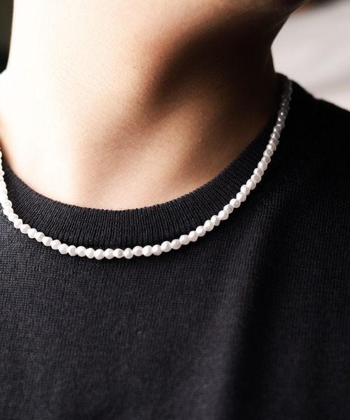 Mag.（マグ）の「【カラーアクリルパール】ネックレス（ネックレス・メンズ・ホワイト/ブラック/グレー・FREE）」の14枚目の写真