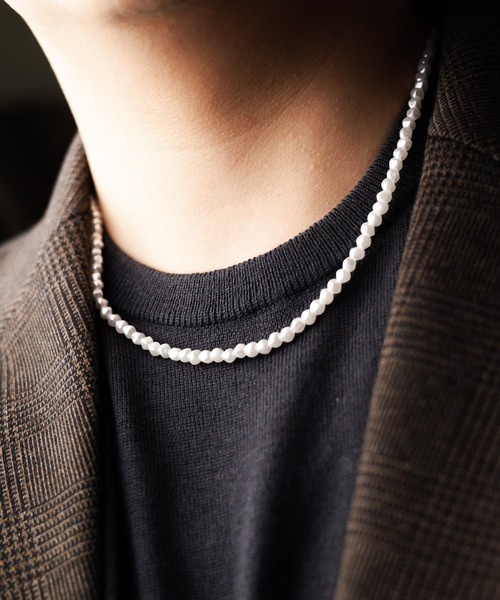 Mag.（マグ）の「【カラーアクリルパール】ネックレス（ネックレス・メンズ・ホワイト/ブラック/グレー・FREE）」の17枚目の写真