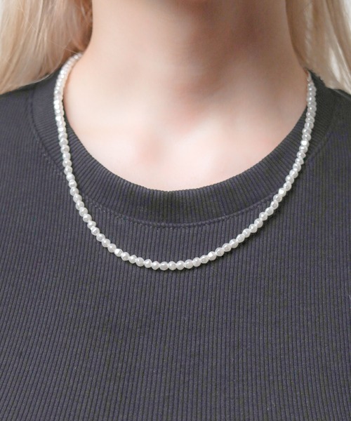 Mag.（マグ）の「【カラーアクリルパール】ネックレス（ネックレス・メンズ・ホワイト/ブラック/グレー・FREE）」の5枚目の写真