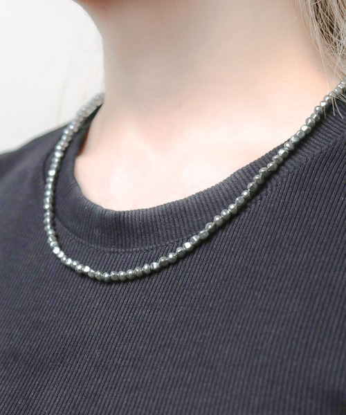 Mag.（マグ）の「【カラーアクリルパール】ネックレス（ネックレス・メンズ・ホワイト/ブラック/グレー・FREE）」の8枚目の写真