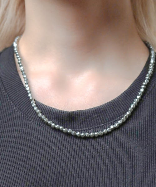 Mag.（マグ）の「【カラーアクリルパール】ネックレス（ネックレス・メンズ・ホワイト/ブラック/グレー・FREE）」の9枚目の写真