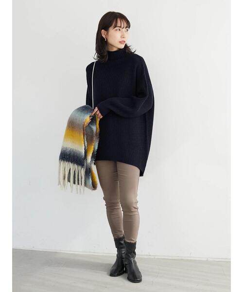 Green Parks(グリーンパークス)の「裏起毛ストレッチスキニーパンツ*(その他パンツ・レディース・ブラック/ネイビー/モカ・S/M/L)」の7枚目の写真