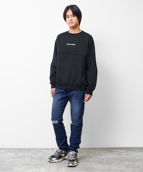 RAT EFFECT(ラットエフェクト)の「デニムクラッシュ加工スリムストレートパンツ(デニムパンツ・キッズ・ネイビー/ブルー・130/160/140/120/150/170)」の10枚目の写真