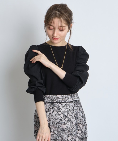 Apuweiser-riche - 【新品】Apuweiser-riche ♡ ボリュームスリーブニットオーバー Apuweiser-riche（アプワイザーリッシェ）の「ボリュームスリーブ