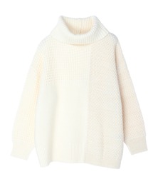 AMERICAN HOLIC | タートルネック編み違いニットチュニック(ニット/セーター)