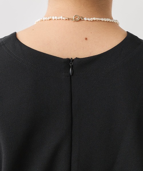 Omekashi（オメカシ）の「Onf(オンフ) カットジョーゼットサロペット（サロペット/オーバーオール・レディース・ブラック/ブラウン・38/36）」の13枚目の写真