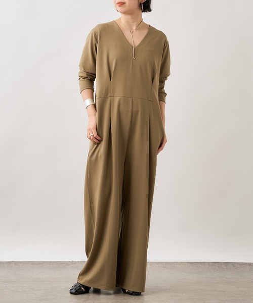 Omekashi（オメカシ）の「Onf(オンフ) カットジョーゼットサロペット（サロペット/オーバーオール・レディース・ブラック/ブラウン・38/36）」の20枚目の写真