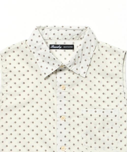 BEAMS BOY（ビームスボーイ）の「BEAMS BOY / ドット Aライン ノースリーブ シャツ（シャツ/ブラウス・レディース・ホワイト/ブルー/ネイビー・ONE SIZE）」の7枚目の写真