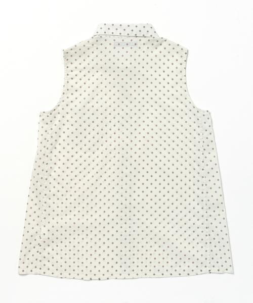 BEAMS BOY（ビームスボーイ）の「BEAMS BOY / ドット Aライン ノースリーブ シャツ（シャツ/ブラウス・レディース・ホワイト/ブルー/ネイビー・ONE SIZE）」の10枚目の写真