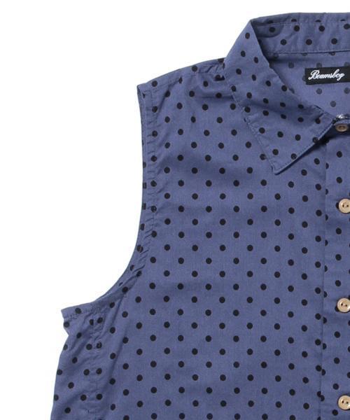 BEAMS BOY（ビームスボーイ）の「BEAMS BOY / ドット Aライン ノースリーブ シャツ（シャツ/ブラウス・レディース・ホワイト/ブルー/ネイビー・ONE SIZE）」の13枚目の写真
