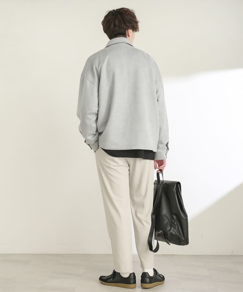 SENSE OF PLACE by URBAN RESEARCH(センスオブプレイスバイアーバンリサーチ)の「エコスエードジップブルゾン(ブルゾン・メンズ・ライトブルー/ブラック/ベージュ・MEDIUM/LARGE)」の15枚目の写真