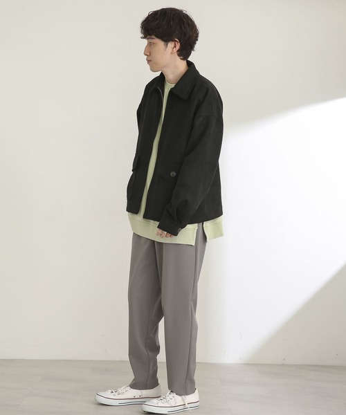 SENSE OF PLACE by URBAN RESEARCH(センスオブプレイスバイアーバンリサーチ)の「エコスエードジップブルゾン(ブルゾン・メンズ・ライトブルー/ブラック/ベージュ・MEDIUM/LARGE)」の10枚目の写真