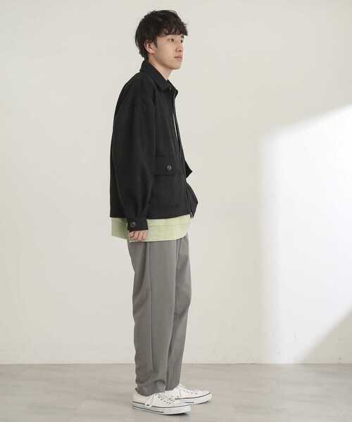 SENSE OF PLACE by URBAN RESEARCH(センスオブプレイスバイアーバンリサーチ)の「エコスエードジップブルゾン(ブルゾン・メンズ・ライトブルー/ブラック/ベージュ・MEDIUM/LARGE)」の9枚目の写真