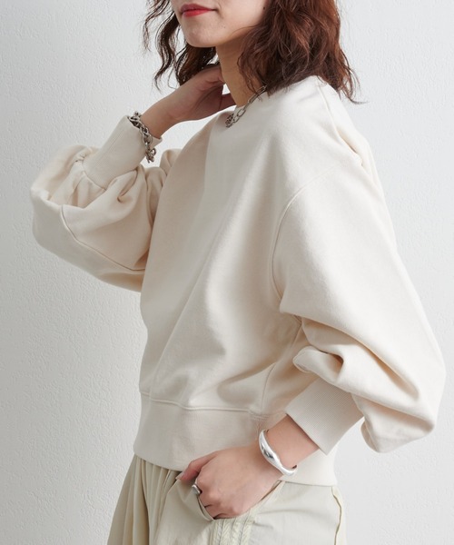 CIAOPANIC TYPY（チャオパニックティピー）の「【ZOZOTOWN限定】ボリュームスリーブスウェット（スウェット・レディース・アイボリー/グレー/チャコールグレー/ネイビー/ピンク・ONE SIZE）」の17枚目の写真