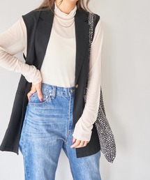 WEGO | WEGO/リネンブレンドノースリーブジャケット(ベスト)