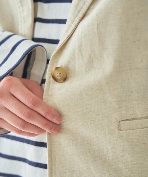 WEGO（ウィゴー）の「WEGO/リネンブレンドノースリーブジャケット（ベスト・レディース・ブラック/ナチュラル・FREE）」の18枚目の写真