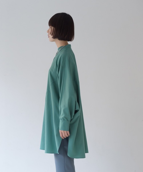 La SRIC（ラスリック）の「La SRIC / バンドカラードルマンシャツ（シャツ/ブラウス・レディース・マスタード/グリーン系その他・38）」の18枚目の写真