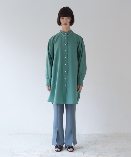 La SRIC（ラスリック）の「La SRIC / バンドカラードルマンシャツ（シャツ/ブラウス・レディース・マスタード/グリーン系その他・38）」の15枚目の写真