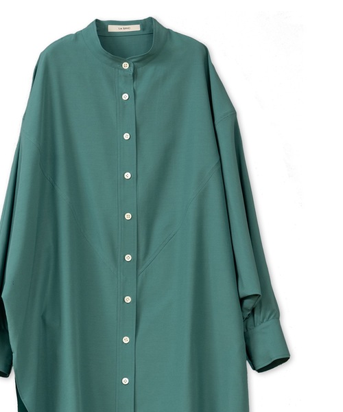 La SRIC（ラスリック）の「La SRIC / バンドカラードルマンシャツ（シャツ/ブラウス・レディース・マスタード/グリーン系その他・38）」の14枚目の写真