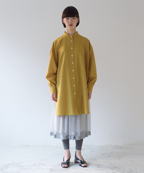 La SRIC（ラスリック）の「La SRIC / バンドカラードルマンシャツ（シャツ/ブラウス・レディース・マスタード/グリーン系その他・38）」の19枚目の写真