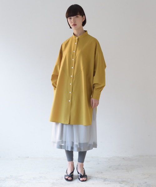 La SRIC（ラスリック）の「La SRIC / バンドカラードルマンシャツ（シャツ/ブラウス・レディース・マスタード/グリーン系その他・38）」の16枚目の写真