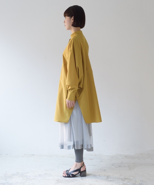 La SRIC（ラスリック）の「La SRIC / バンドカラードルマンシャツ（シャツ/ブラウス・レディース・マスタード/グリーン系その他・38）」の22枚目の写真