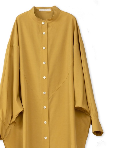 La SRIC（ラスリック）の「La SRIC / バンドカラードルマンシャツ（シャツ/ブラウス・レディース・マスタード/グリーン系その他・38）」の17枚目の写真