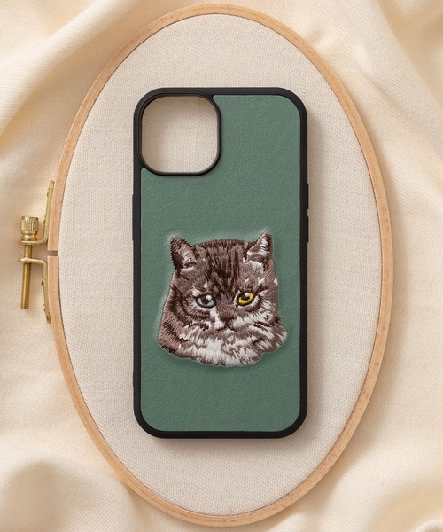 セール】立体刺繍スマホケース iPhone カバー PUレザー【iPhone