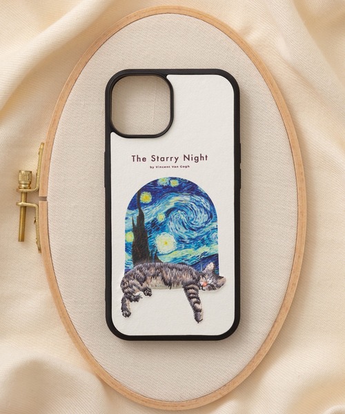 立体刺繍スマホケース iPhone カバー PUレザー【iPhone 7/8/SE/12