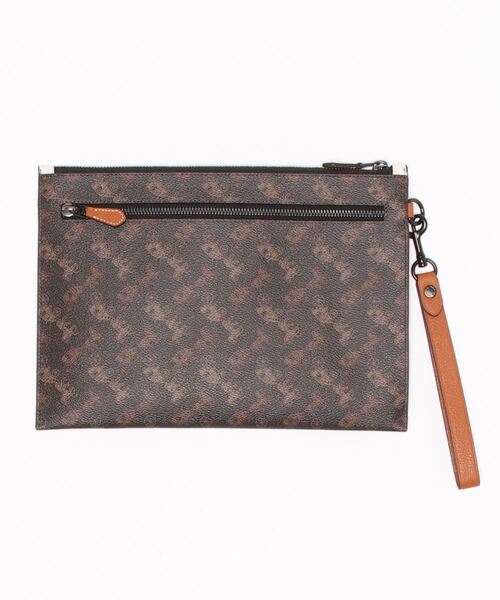 COACH(コーチ)の「ヒッチ ポーチ ウィズ ホース アンド キャリッジ プリント(クラッチバッグ・メンズ・ブラウン系その他・フリ-)」の4枚目の写真