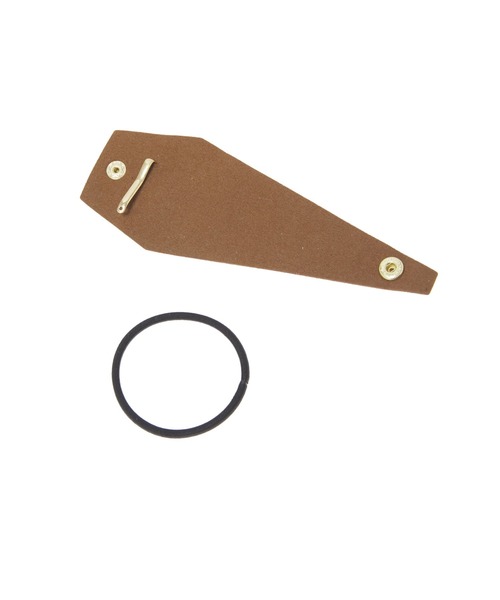 Edit Sheen(エディットシーン)の「ソフトタッチレザーポニーフック(ヘアゴム・レディース・モカ/ベージュ・FREE)」の5枚目の写真