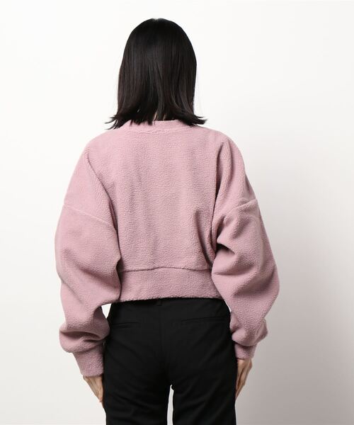 lissi Boutique（リージーブティック）の「【lissi Boutique】モコモコロゴボアスウェット（Tシャツ/カットソー・レディース・ピンク/チョコ・FREE）」の3枚目の写真