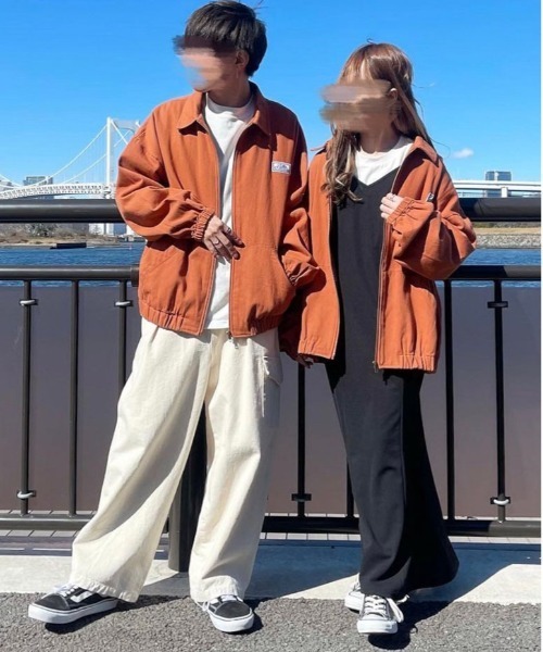 PairPair（ペアペア）の「ワッペン付きツイルブルゾン(ユニセックス)（ブルゾン・レディース・ライトグリーン/アイボリー/オレンジ系その他・FREE）」の19枚目の写真