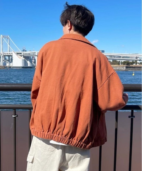 PairPair（ペアペア）の「ワッペン付きツイルブルゾン(ユニセックス)（ブルゾン・レディース・ライトグリーン/アイボリー/オレンジ系その他・FREE）」の16枚目の写真