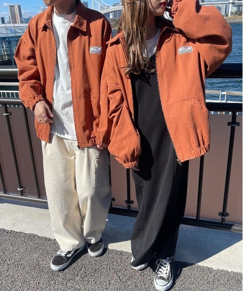 PairPair（ペアペア）の「ワッペン付きツイルブルゾン(ユニセックス)（ブルゾン・レディース・ライトグリーン/アイボリー/オレンジ系その他・FREE）」の18枚目の写真