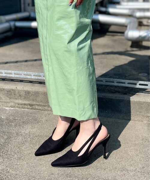 ESPERANZA（エスペランサ）の「レイヤードダブルバックストラップポインテッドミュール（パンプス・レディース・グリーン系その他4/ブラック系2/ピンク系7・LL/S/M/L）」の11枚目の写真